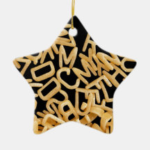 alphabet pasta background ornaments