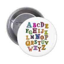 Alphabet Patches Buttons