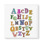 Alphabet Patches Fridge Magnet