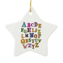 Alphabet Patches Ornament