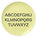 Alphabet Plate
