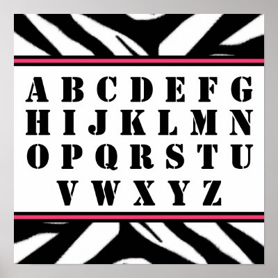 Alphabet Poster by thepinkschoolhouse