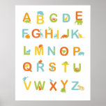Alphabet poster with Sunny colors