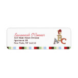 Alphabet Soup ABC Bird Custom Address labels labels