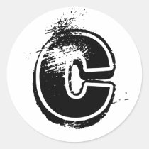 Alphabet Soup - C stickers