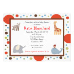 Alphabet Soup Dots 5x7 Baby Shower Invitation