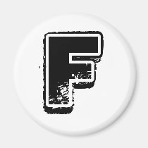 Alphabet Soup - F magnets
