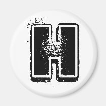 Alphabet Soup - H magnets