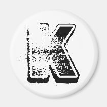 Alphabet Soup - K magnets