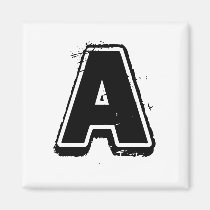 Alphabet Soup - Letter A magnets