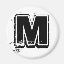 Alphabet Soup - M magnets