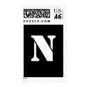 Alphabet Stamp N by jazkang Alphabet Stamp N