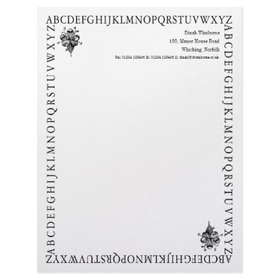 Alphabet Stationery - TBA Winner Letterhead Design by FirstNightDesign