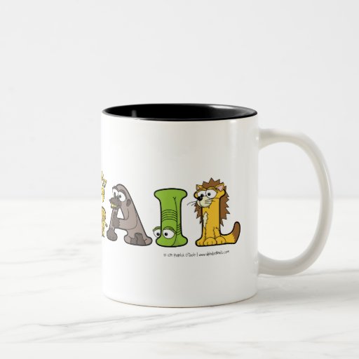 alphabetimals personalized name mug zazzle alphabetimals personalized name mug zazzle