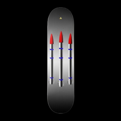 AlphaCo Missile Rack skateboard by AlphaCo
