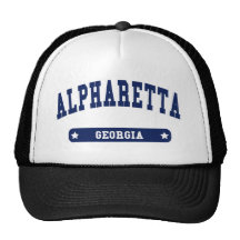 Alpharetta Georgia College Style t shirts Trucker Hats