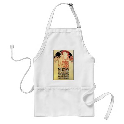Alphones ( Alfons ) Mucha 1921 Exhibit Aprons by ArtNouveauDaz