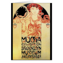 Alphones ( Alfons ) Mucha 1921 Exhibit Cards