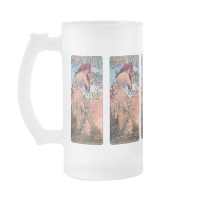 Alphones Mucha Carriage Dealers Expo 1902 Mug by ArtNouveauDaz