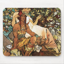 Alphonse (Alfons) Mucha - Art Nouveau - Manhood Mousepads