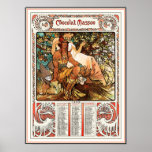 Alphonse (Alfons) Mucha Art Nouveau Poster