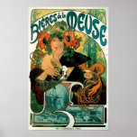 Alphonse (Alfons) Mucha - Bieres de la Meuse posters