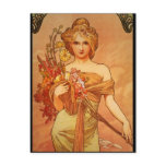 Alphonse (Alfons) Mucha  Bouquet Post Card