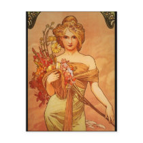 Alphonse (Alfons) Mucha  Bouquet Post Card