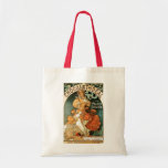 Alphonse (Alfons) Mucha Chocolat Ideal Canvas Bags