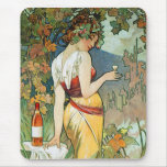 Alphonse (Alfons) Mucha: Cognac - Art Nouveau Mouse Pads