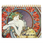 Alphonse Mucha Art Wall Calendar