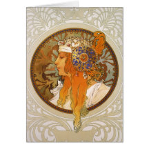 Alphonse Mucha Art Deco Cards