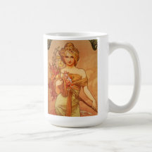 Alphonse Mucha Art Deco Coffee Mug