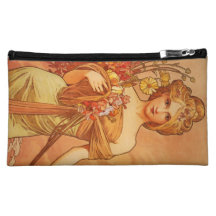 Alphonse Mucha Art Deco Cosmetic Bag