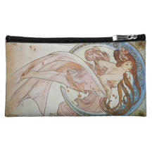 Alphonse Mucha Art Deco Cosmetic Bags