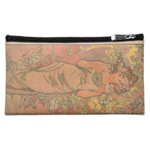 Alphonse Mucha Art Deco Cosmetics Bags