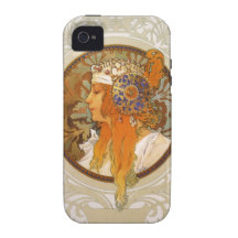 Alphonse Mucha Art Deco iPhone 4/4S Cases