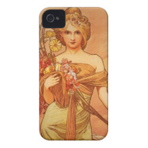 Alphonse Mucha Art Deco iPhone 4 Cases
