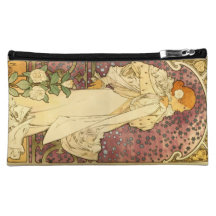 Alphonse Mucha Art Deco Makeup Bag