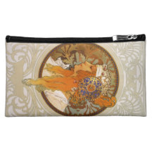 Alphonse Mucha Art Deco Makeup Bag