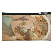 Alphonse Mucha Art Deco Makeup Bag