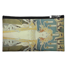 Alphonse Mucha Art Deco Makeup Bags