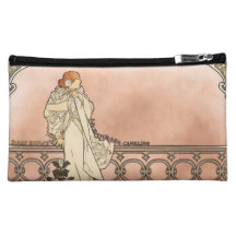 Alphonse Mucha Art Deco Makeup Bags