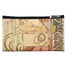 Alphonse Mucha Art Deco Makeup Bags