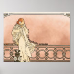 Alphonse Mucha Art Deco Poster