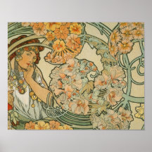 Alphonse Mucha Art Deco Posters