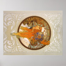 Alphonse Mucha Art Deco Print