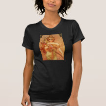 Alphonse Mucha Art Deco Tee Shirt