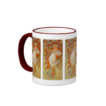 Alphonse Mucha - Art Nouveau - Spring mugs