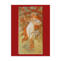 Alphonse Mucha - Art Nouveau - Spring postcards